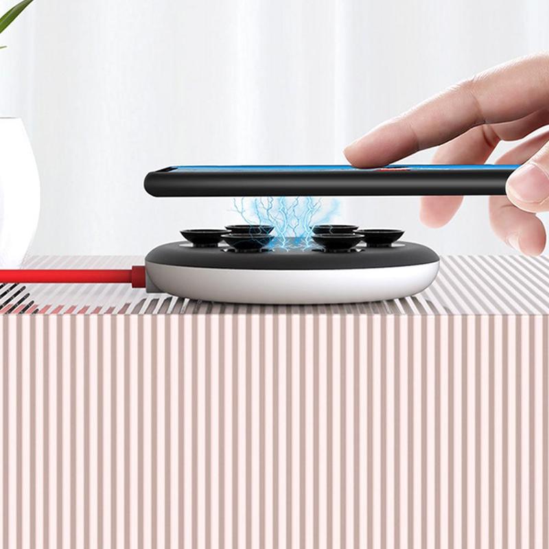 10w Mobile Phone Wireless Fast Charger Portable Spider Suction Cup Wireless Charger Supports Qi Wireless Charging