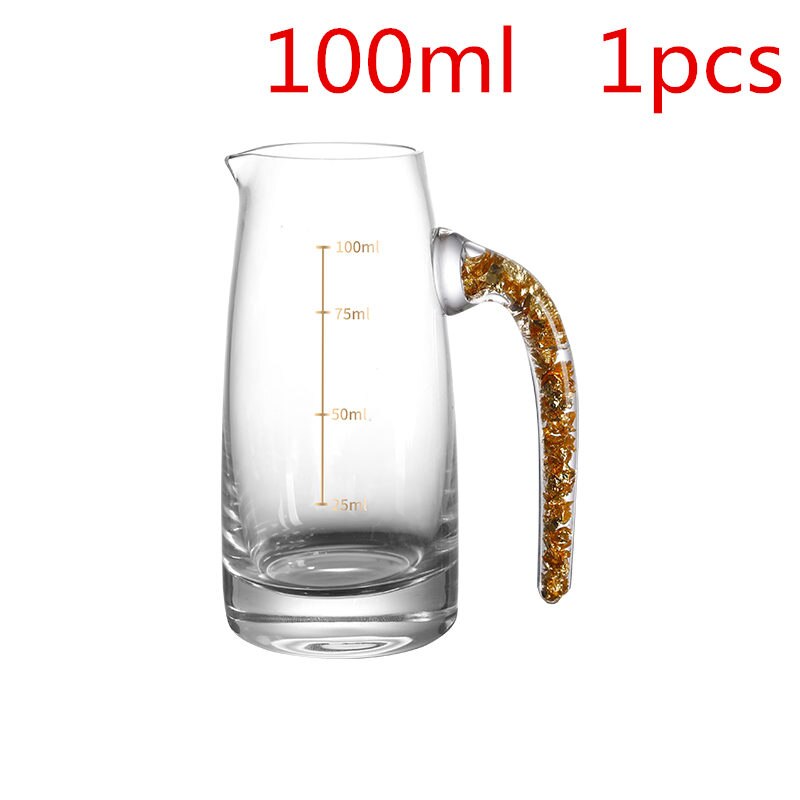 24k gullfolie krystallbrennevin brennevin glassbar høy grad gylden skyld vodka små skudd vinglass kopp vasos de cristal: 100ml 1 stk