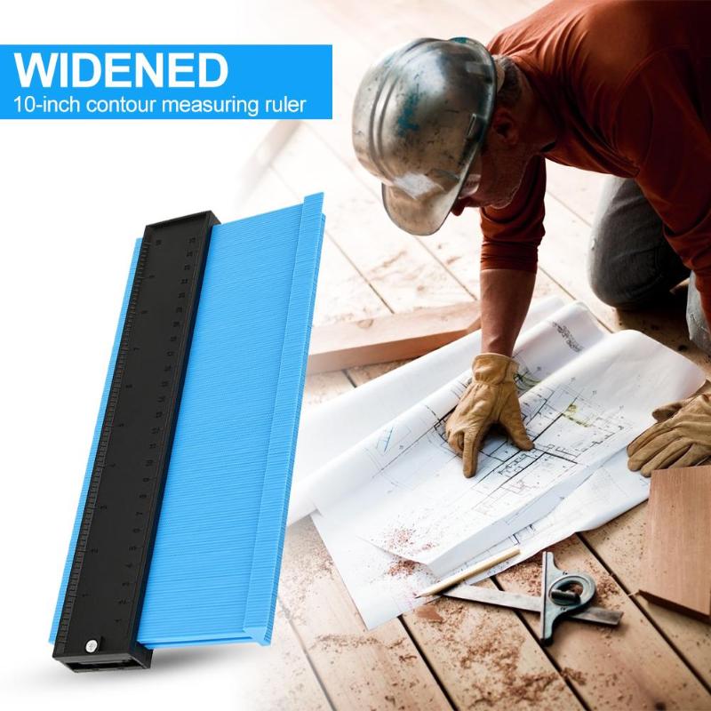 Profile Gauge 5/10 inch Contour Gauge Duplicator Plastic Inch Metric Profile Ruler For Copying Irregular Shape Wood Marking Tool