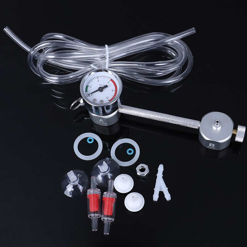 Aquarium CO2 Regulator System Kit co2 Diffuser Generator with Valve Bubble Atomizer Solenoid Fish Tank Carbon Dioxide For Plants