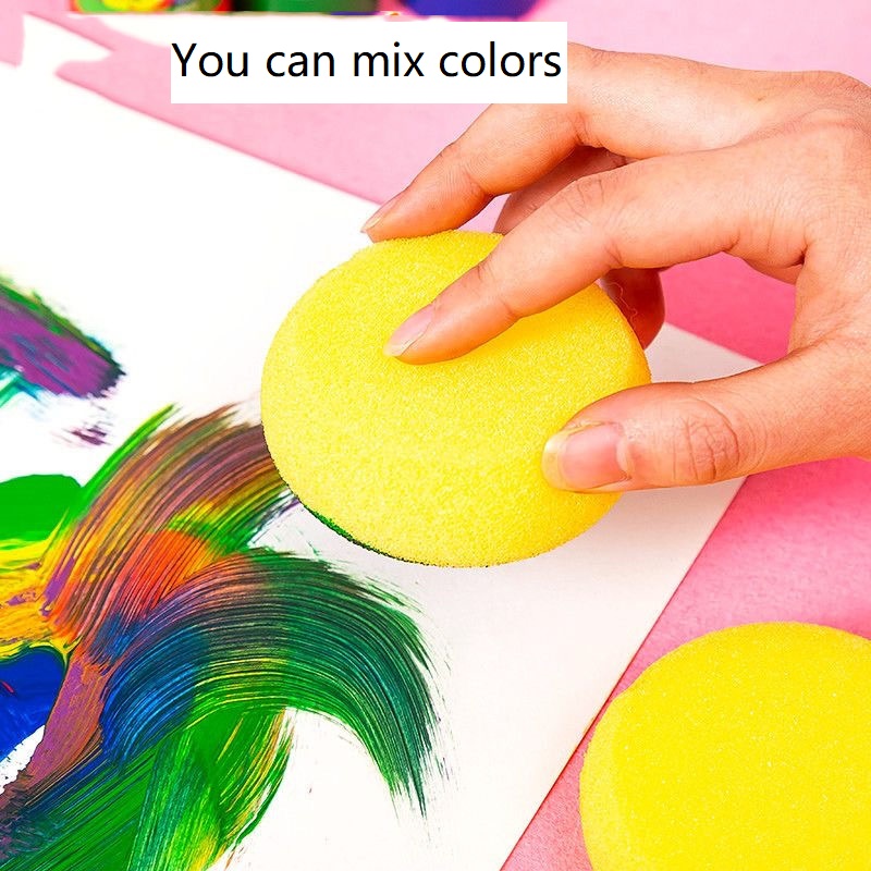 5/10/15 Uds esponja para colorear esponja redonda esponja de acuarela pintura para pintar manualidades esponjas manualidades HHHM01