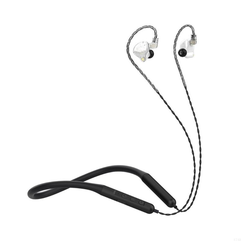 E74D BX03 Ergonomic Neckband Earphones In Ear Headphones Advanced 5.0 Wireless for Workouts Commuting Travel Sports Headsets: WHITE