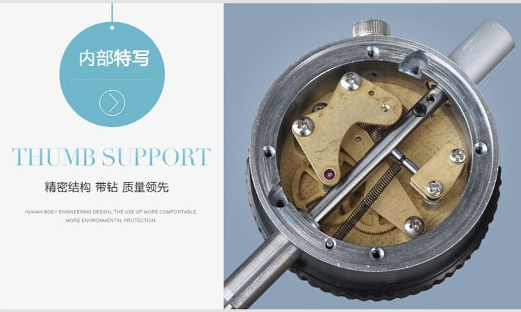 1mm stoßfest mikron messuhr 0-1mm 0,001mm anzeige mit juwelen