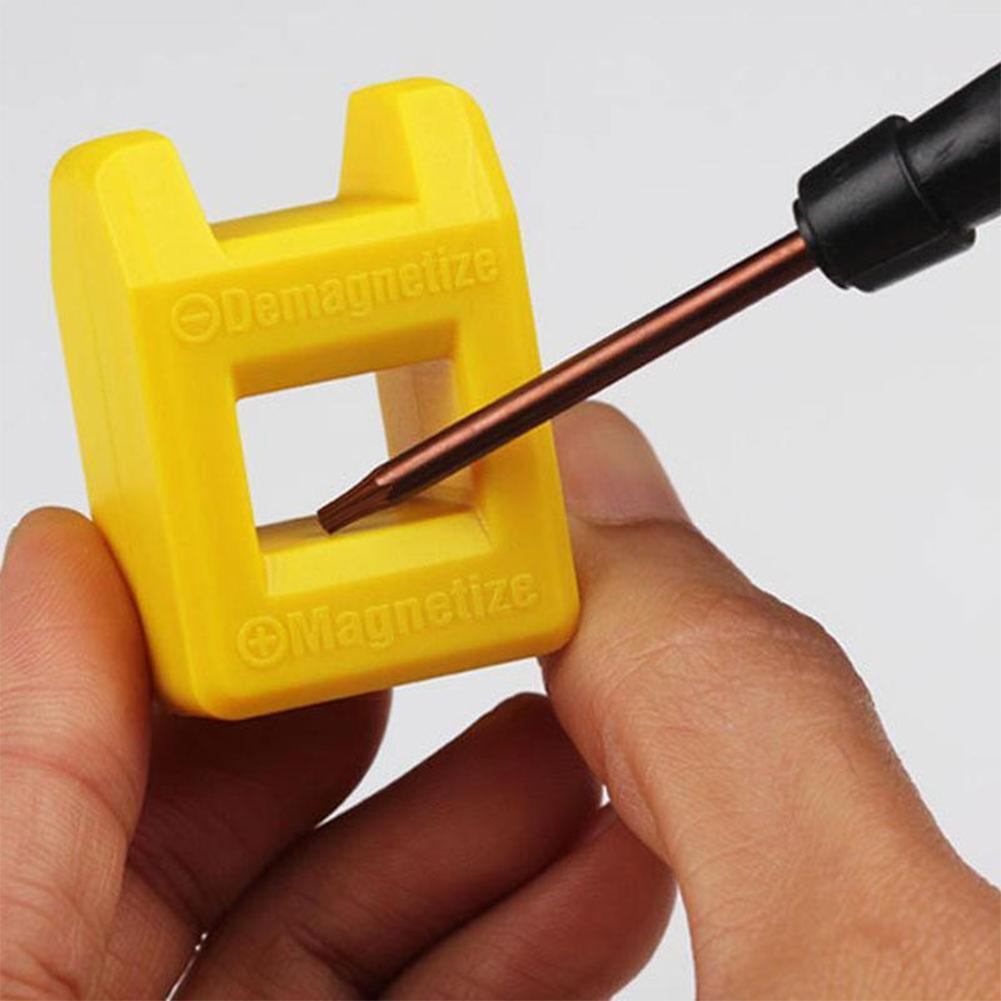 1 pçs mini 2 em 1 magnetizador desmagnetizador ferramenta chave de fenda alta qualidade cores magnéticas ferramenta casa desmagnetizador mão 4 o8m5