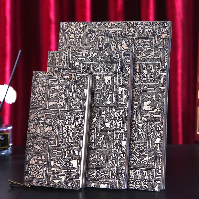 Selected Egyptian Theme Notebook A5 A6 B5 Password Lock Notebook Diary British Museum Retro Simple Business Notebook