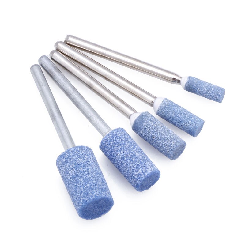 10pc Blue Abrasive Mounted Stone Rotary Tool Grinding Wheel 1/8 Shank