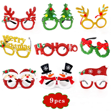 6-20 Stks/set Festival Levert Xmas Glazen Kerst Hoed Creatieve Party Kinderen Volwassen Hoofdband Kerstman Polsband