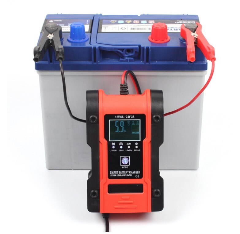 Lithium battery Lead-acid battery Lithium iron battery 12V 24V Motorcycle Car battery charger