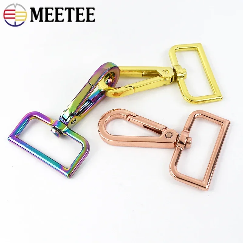 30Pcs 16/20/25/32/50mm Metal Bag Buckles for Webbing Belt Strap Swivel Lobster Clasp Handbag Trigger Snap Hook DIY Clip Buckle
