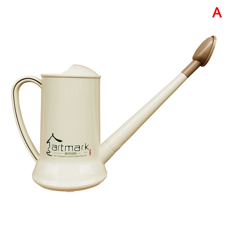 1.8/2L Kunststoff Gießkanne Outdoor Indoor Garten Gießkanne für Wohnkultur Langen Stiel Auslauf jardin 66CY: Beige A