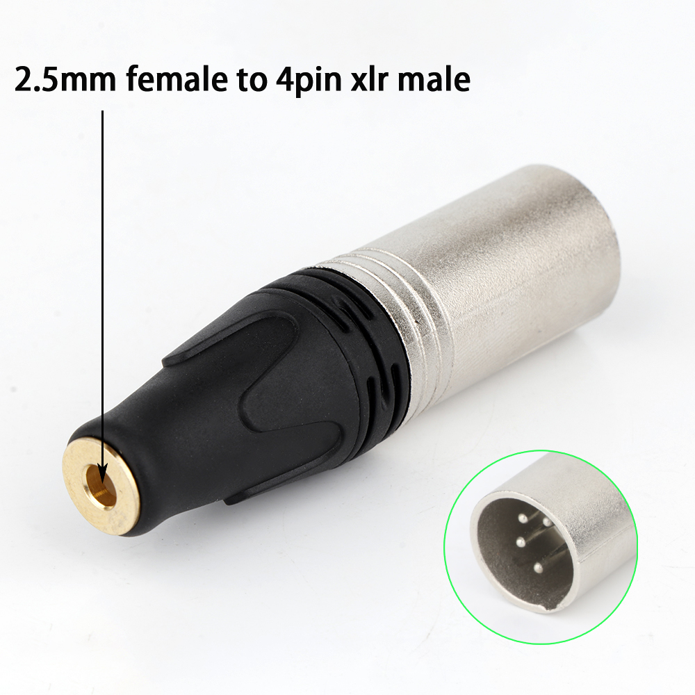 4 Adaptateurs Audio Switchcraft XLR Mâle Vers Jack Symétrique – Utilisés Mais Impeccables !