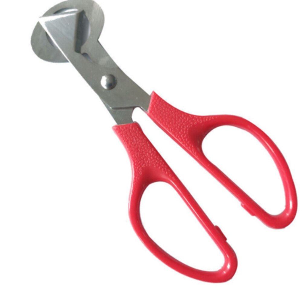 Quail Egg Scissors Eggshell Cutter Stainless Steel Quail Pigeon Bird Quail Eggs Cutter Opener Cracker Kitchen Clipper Tool: Red