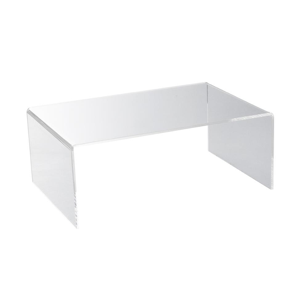 Étagère de rangement en acrylique à plusieurs niveaux, diviseur et organisateur pour armoires de cuisine, supports de rangement transparents pour le bureau: S-26x17x10cm