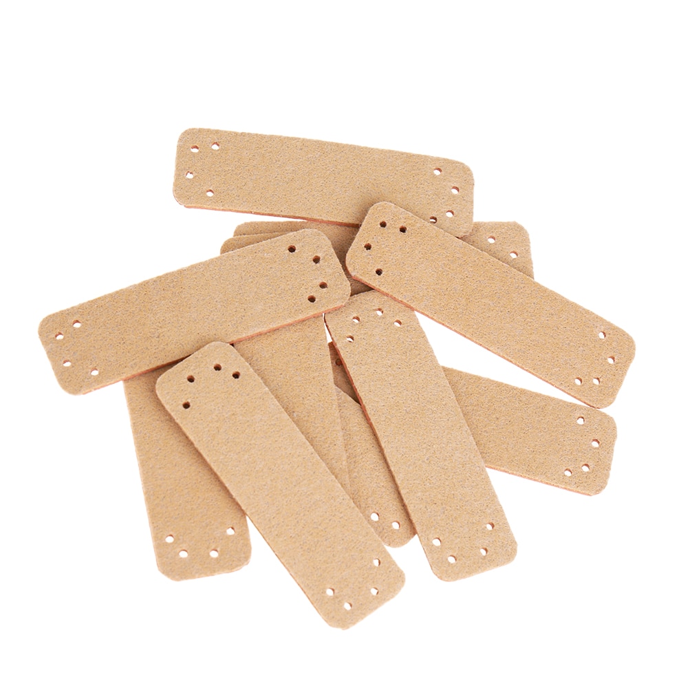 10 stuks retro synthetisch pu leren label diy handgemaakte naailabels leren patch benodigdheden voor kleding naaiaccessoires