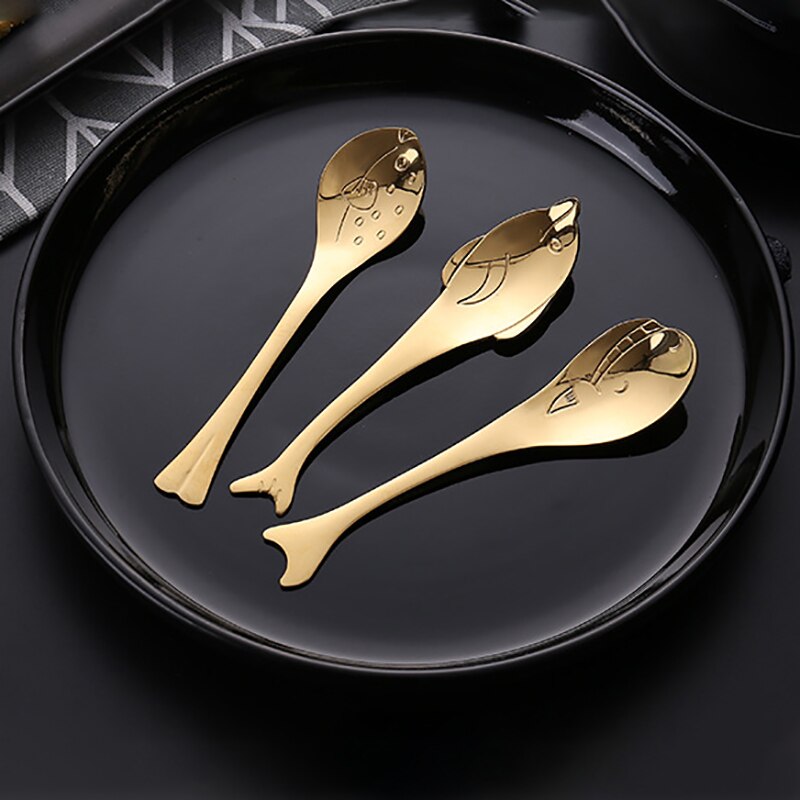 Dinner Spoon Tableware Fish Coffee Dessert Spoons Nice Multi Purpose Kitchen Accessories