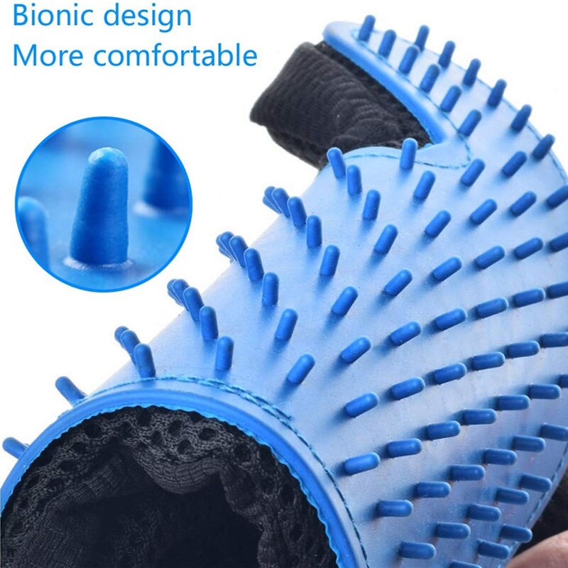 Gant de toilettage pour chat, brosse pour animaux de compagnie, pour éliminer les poils de chien, peignes de nettoyage, gants de Massage