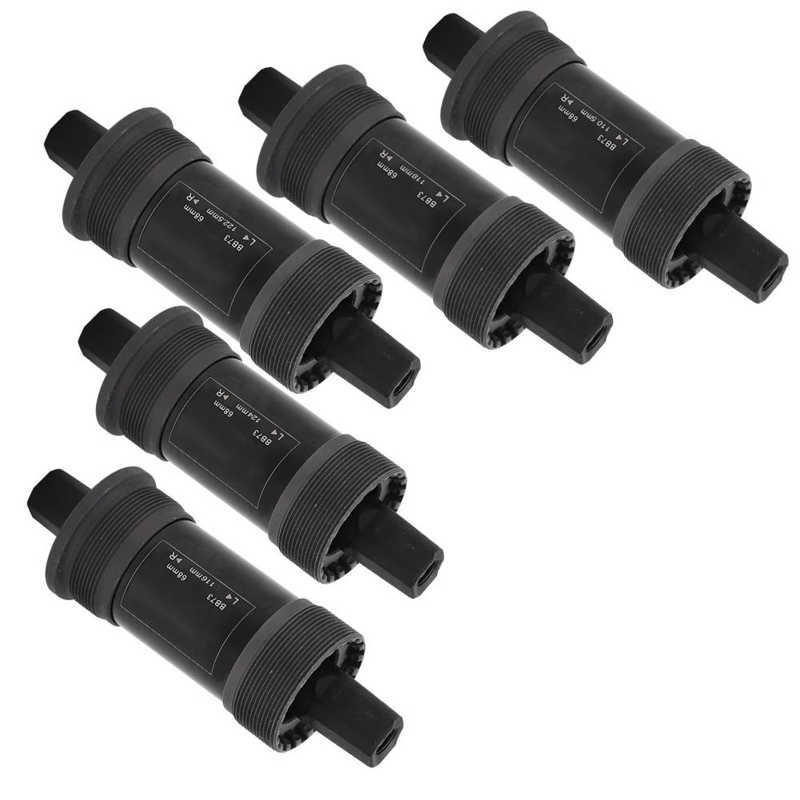 Bicycle Bottom Bracket Mountain Bike Sealed Bottom Bracket Square Hole Crank 68mm Steel Axis BB with Waterproof Screw