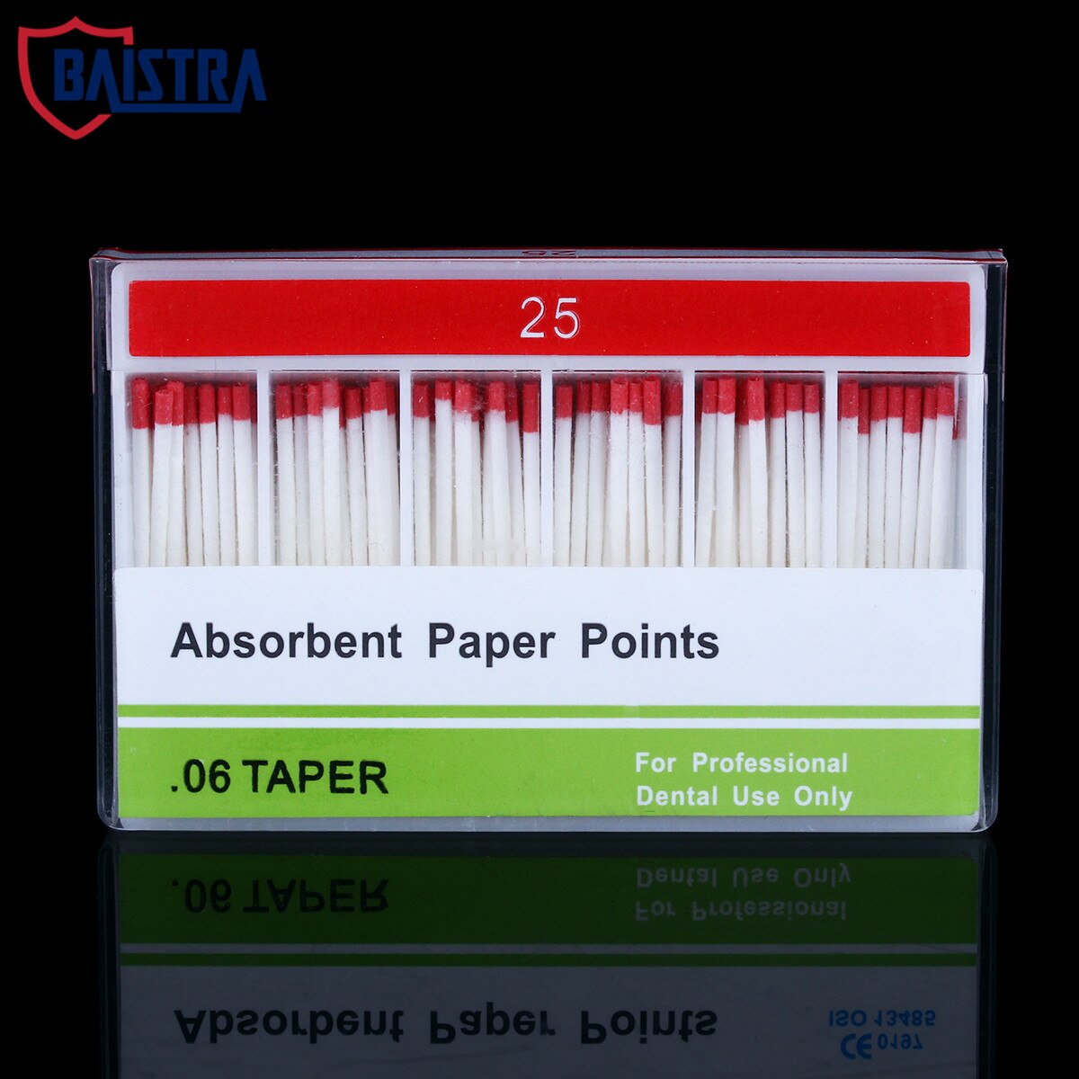 100pcs/Pack Dental Absorbent Paper Points Taper 0.06 Size 15# 20# 25# 30# 35# 40# 15-40#: Size 25