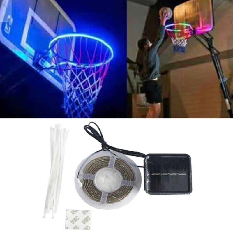 1 Pcs Hoepel Licht Led Lit Basketbal Velg Night Schieten Accessoires Benodigdheden Voor Kinderen Spel Outdoor Speelgoed *