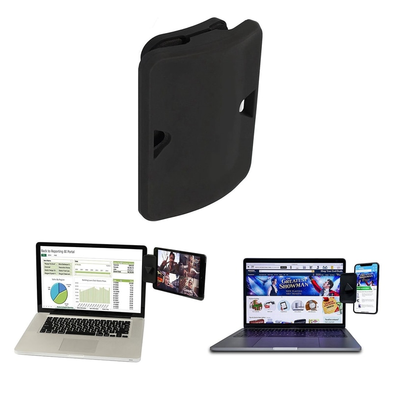 Toptilbud sidemonteringsclips til dobbeltskærm, display i-pad monitormontering og tabletstandermontering til din bærbare computer, instant seco: Default Title