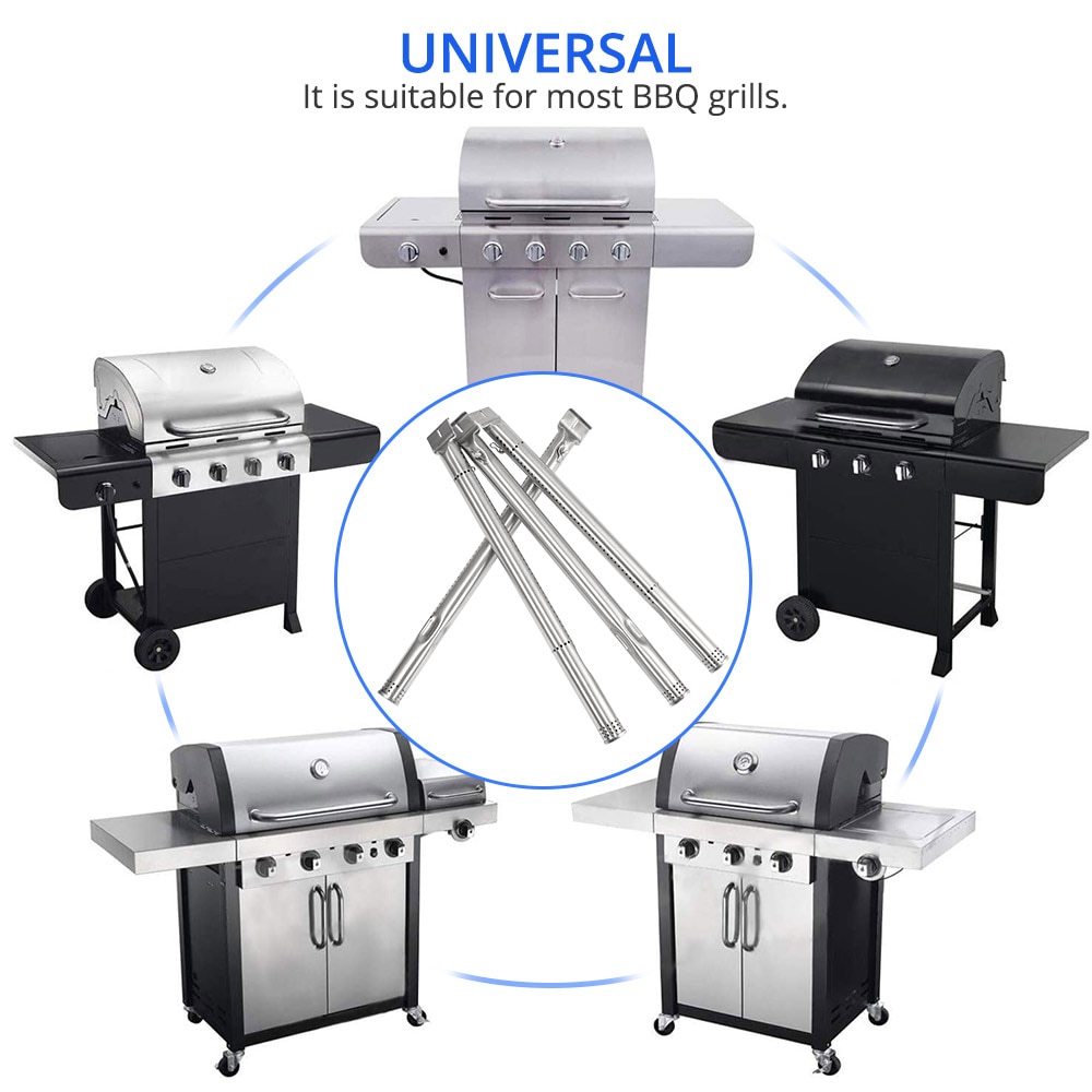 4 pçs queimadores de tubo de aço inoxidável universal queimadores para churrasco grill a gás peças acessórios cozinhar substituição
