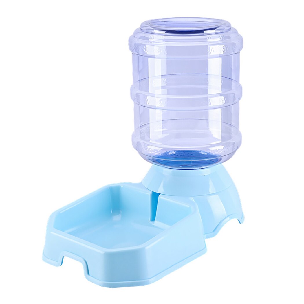 Hund automatisk vattenmatare 3.8l matförvaring hink katt vatten dispenser liten teddy husdjur matning vattning leveranser: 4