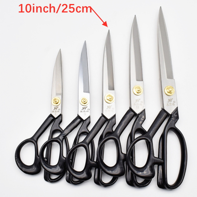 1Pcs Professionele Kleermaker Schaar Naaien Schaar Borduurwerk Schaar Gereedschap Voor Naaien Craft Schaar Stof Cutter Scharen: White 10 Inch 25cm