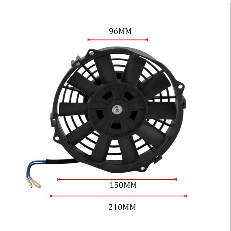MINI ventilador eléctrico de 8 pulgadas, 12V, radiador, refrigeración por aceite, coche, camión, ATV, barco