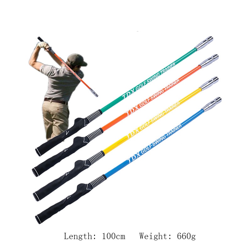 Golf swing trainer stick lämmittelyharjoitus apuvälineitä aloittelijalle