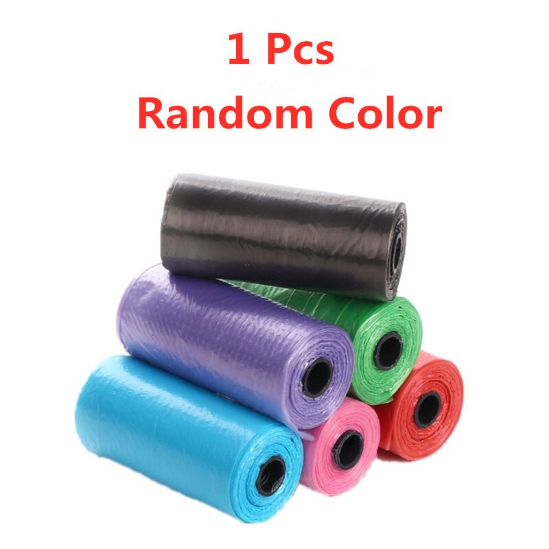 Suministros para limpieza de mascotas caja de basura tipo píldora bolsa de basura para Perros tipo de bala bolsa de desechos para mascotas portátil: Random Color