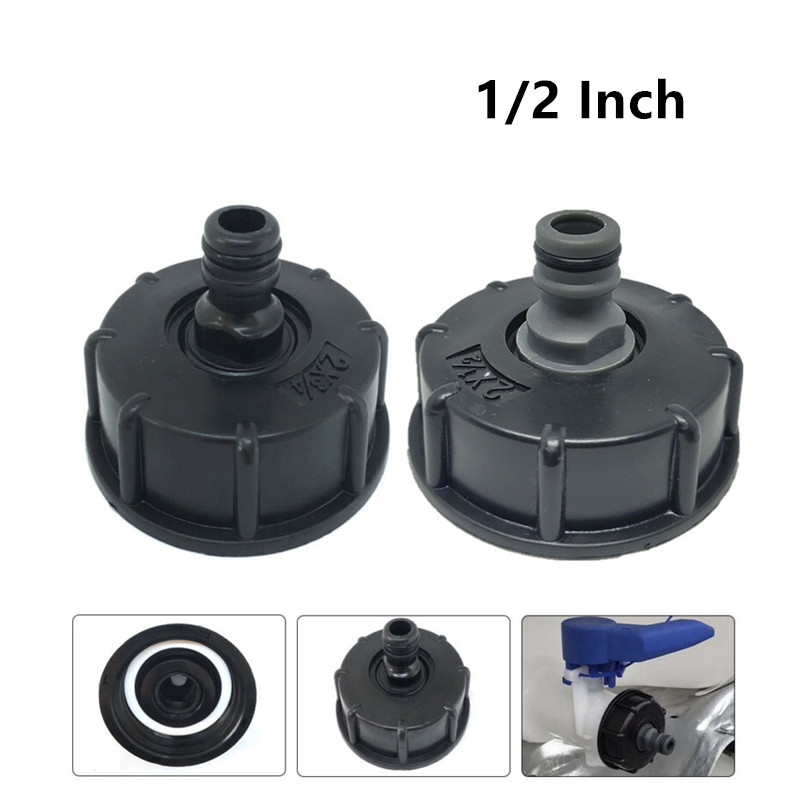 60mm Gewinde IBC Wassertank Adapter Garten Armaturen Ersatz 1/2 "3/4" 1 "Kunststoff Für IBC Container Abfluss Stecker S60x6: C- 1 2 Zoll
