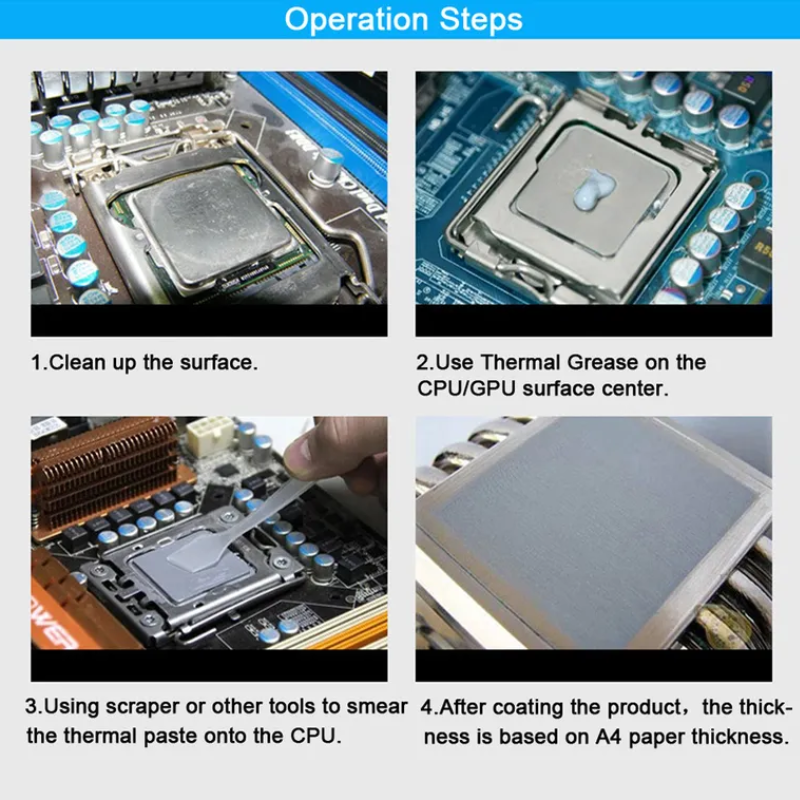 Mx -4 8g/20 g termiskt fett processor termisk förening termisk pasta cpu gpu-kylare kylfläkt vätska ledande kylfläns gips