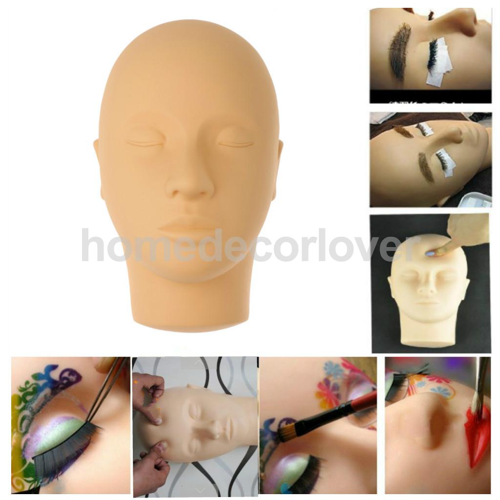 Gesloten Ogen Mannequin Training Hoofd Voor Wimpers Extension Praktijk/Make-Up Gezicht Schilderen/Gezicht Acupunctuur Massage