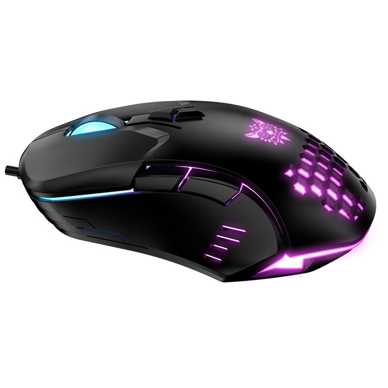 ONIKUMA CW902 wired gaming mouse USB interface RGB light effect four-speed DPI adjustable mouse