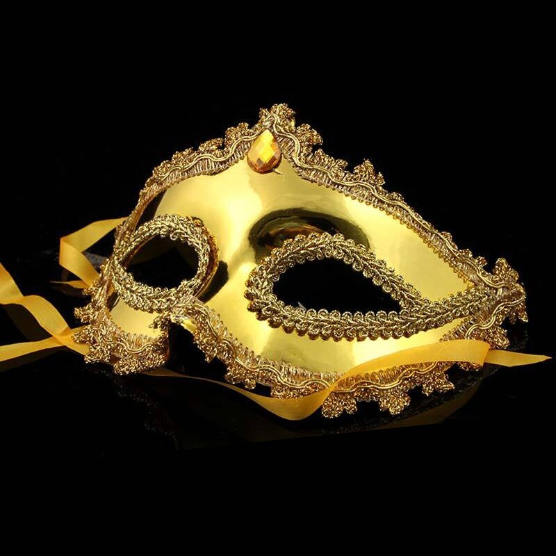 Handmade Venetian Classic Costume Mask – Prom Party Masquerade Ball – Unisex