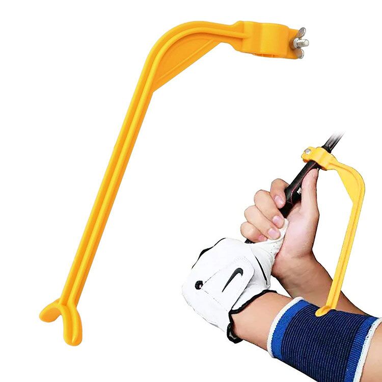 Golfsving rakt övningsarmbågsstöd korrigerare stöd bågsving golfhjälp tränare