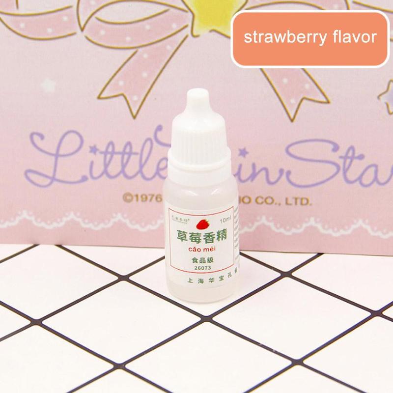 10ML Geschmack für Schleim Modellierung Ton DIY Pädagogisches Spielzeug für Kinder Kinder Kreative Machen Ihre Schleim Geruch Süße Scheiben aromen: strawberry