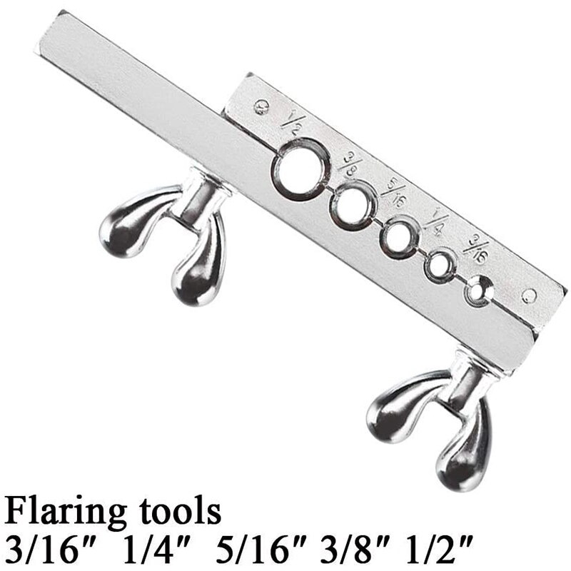 7Pcs Air Conditioner Copper Pipe Flare Expanding Tool Set Aluminum Mild Steel Brake Pipe And Copper Pipe Tool