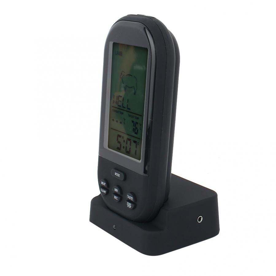 Wireless Digital Cooking Thermometer LCD Barbecue Timer Probe Temperature Cooking Tools