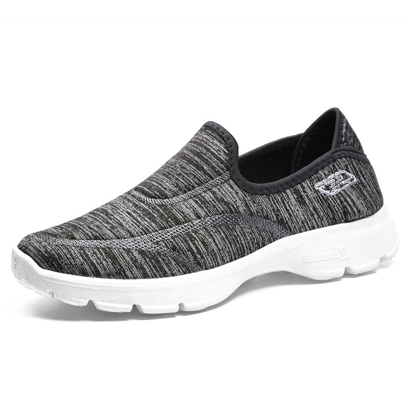 Frühling Frauen Unterhose Auf Halbschuhe Damen lässig Komfortable Wohnungen Weibliche Atmungsaktive strecken Tuch Schuhe Zapatillas n627: Grau / 9