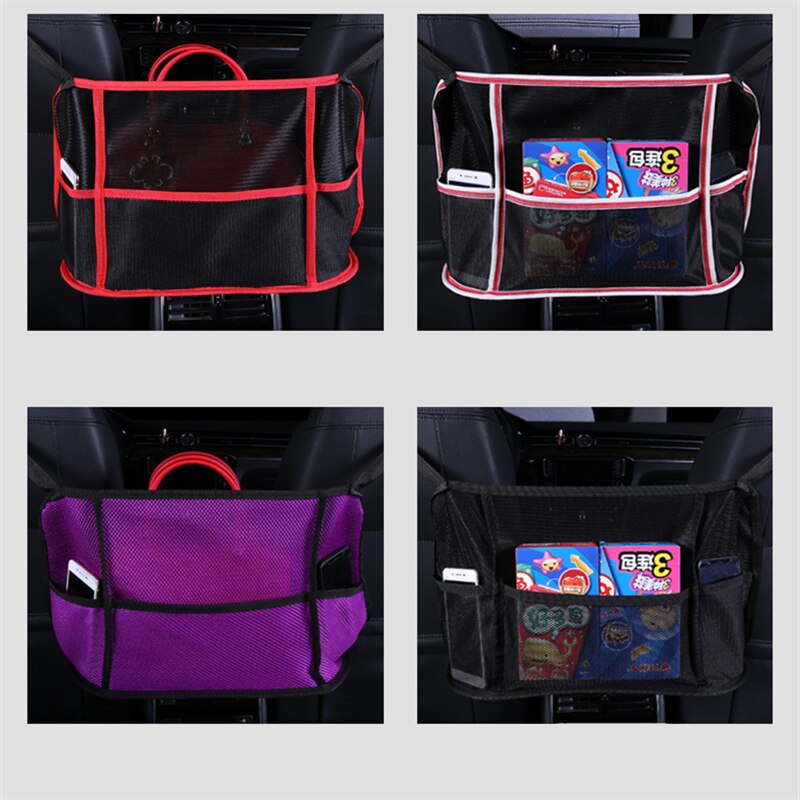 Universal Car Seat Side Opslag Mesh Netto Zak Bagage Holder Pocket Trunk Cargo Netten Organizer Auto Interieur Accessoires