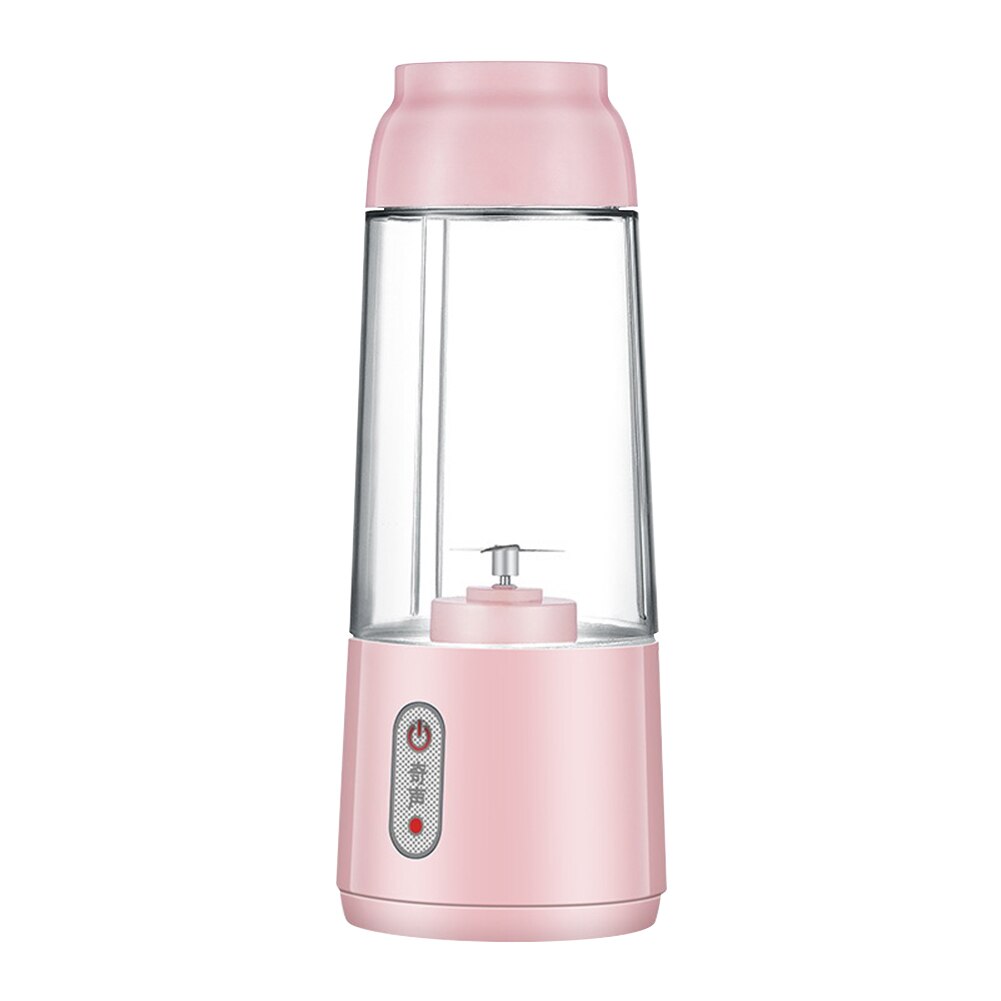 USB Blender 300ml Electric Mixer Fruit Juicer Cup Handheld Smoothies Shakes Maker Rechargeable Mini Fruit Food Mixing Machine: Pink