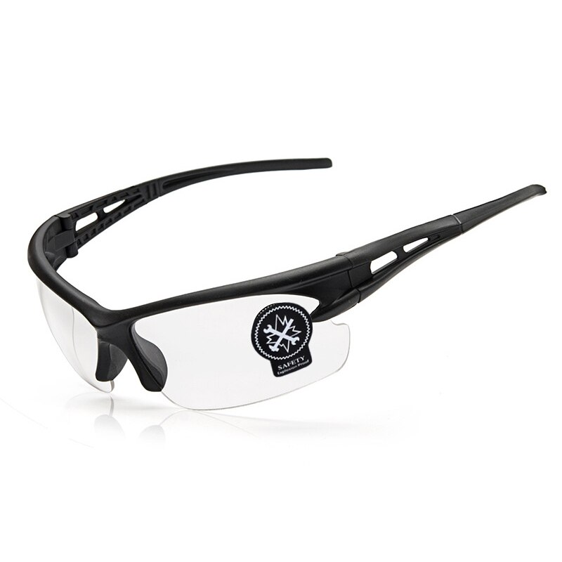 HD Night Vision Fishing Glasses Men Women Anti-glare Sunglasses Outdoor UV400 Windproof Riding Cycling Camping Eyewear Gafas: Black Transparent