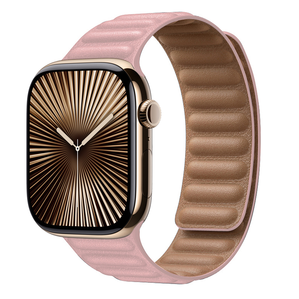 Enlace de cuero para Apple watch band 44mm 45mm 40mm 38 42 pulsera de bucle magnético iWatch seires SE 6 7 8 9 10 46mm ultra2 49mm: Negro antiguo / 12 mm