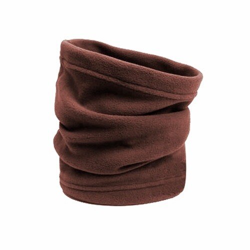 Polar Fleece Neck Tube Ear Warmer Gaiter Face Mask Headband Winter Thermal Warm Scarf for Camping Hiking Headwear Beanie Hat Cap: Brown