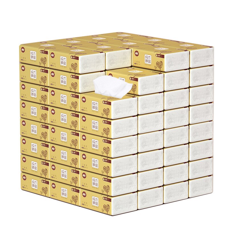 Draw 280 sheets of paper, 80 bags / box tissue log four layer paper draw household toilet paper