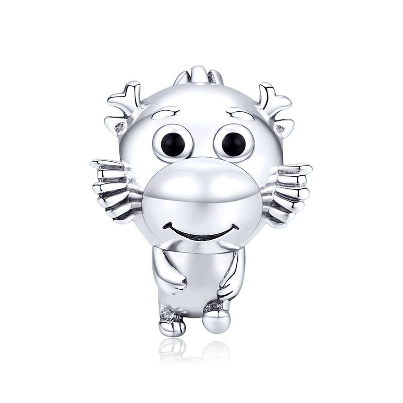 Cactus charme 925 prata esterlina cz unicórnio coração arco-íris garrafa encantos cactus charme ajuste encantos pulseira prata 925 jóias finas: ECC1489