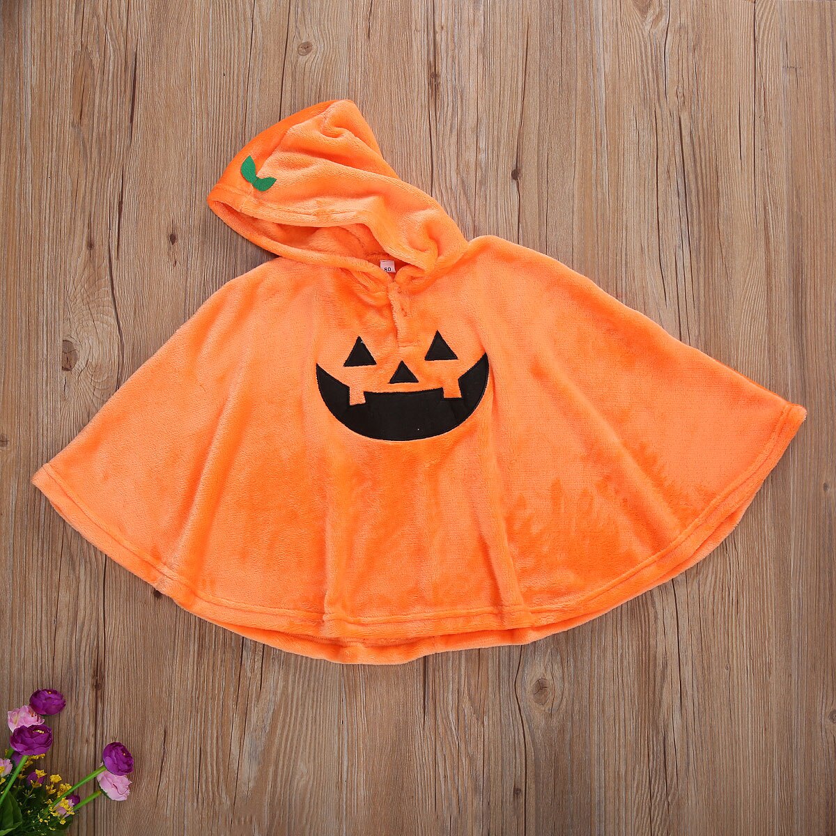 Kleinkind Kinder Baby Mädchen Jungen Halloween Kostüm Kleinkind Baby komisch Geister Muster mit Kapuze Vlies Mantel Kap Mantel