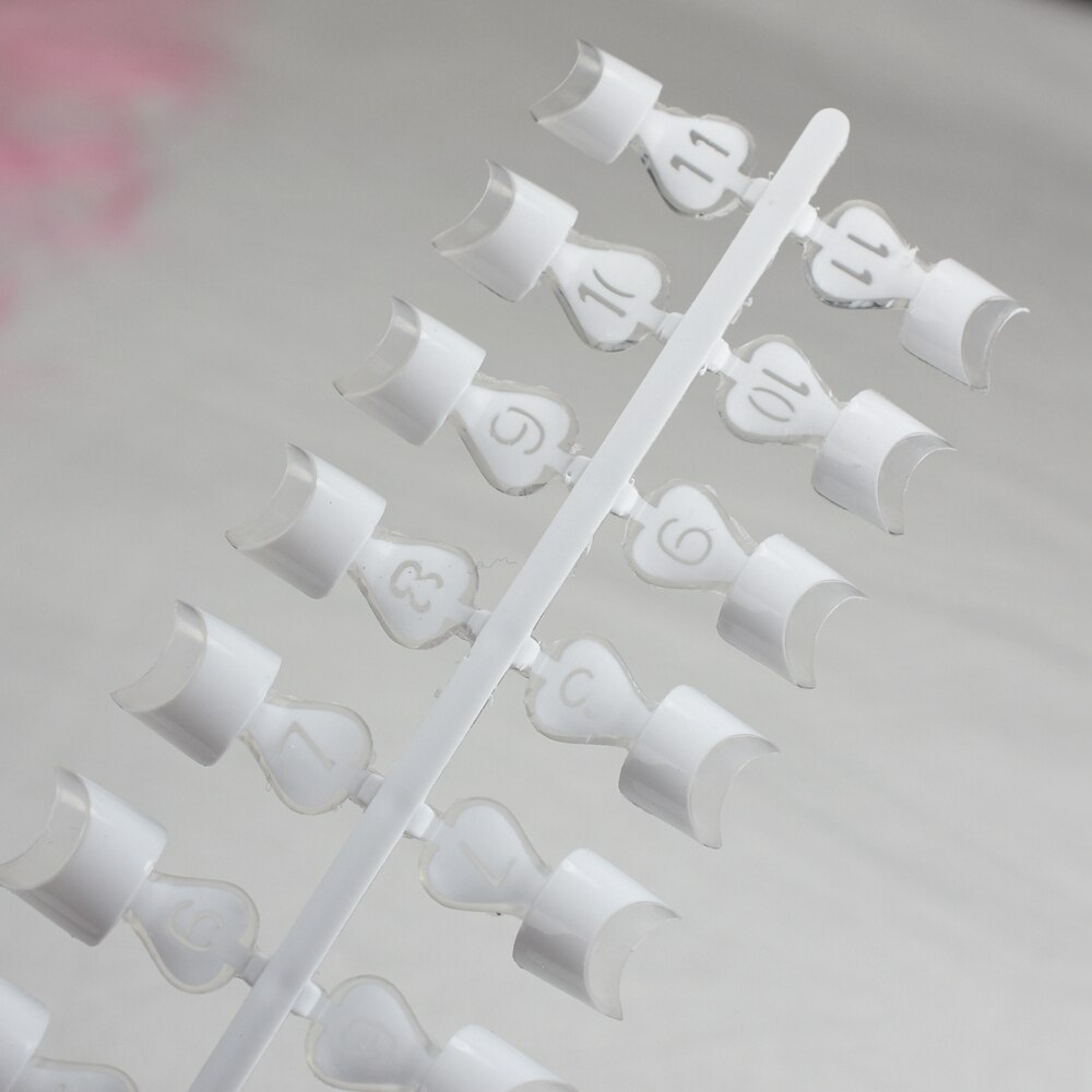 24 stk/sæt 12 størrelse hvide franske neglespidser smukke nemme damer klare franske negle diy tip manicure tilbehør