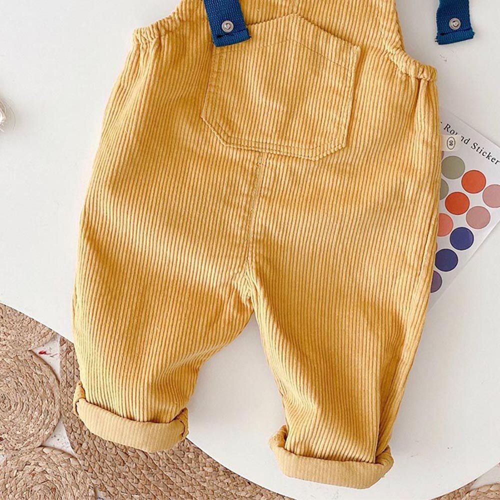 Peuter Jongen Overalls Effen Kleur Corduroy Lente Herfst Kids Broek Casual Kinderen Uitloper Kleding